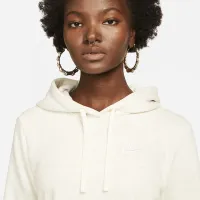 Nike Sportswear Club Fleece женская Pullover Толстовка с капюшоном цвет коричневый