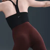 Nike Zenvy женская С высокой Талией Flaцвет красный лосины цвет красный