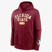 Florida State Seminoles Legacy Club Foundational чоловічі Nike College Pullover Толстовка з капюшоном колір червоний