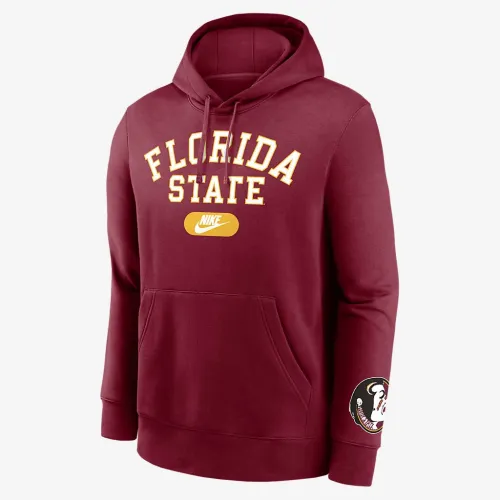 Florida State Seminoles Legacy Club Foundational чоловічі Nike College Pullover Толстовка з капюшоном колір червоний