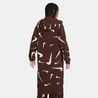 Nike Sportswear Phoenix Cozy Букле женская Loose Long Knit Cardigan цвет коричневый