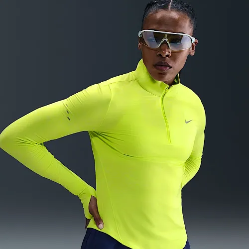 Nike Swift жіноча Dri-FIT UV 1/4-Zip Running Top колір зелений