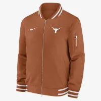 Texas Longhorns Sideline мужские Nike College Full-Zip Bomber Куртка Orange