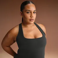 NikeSKIMS Vintage Seamless женская Racerback Tank Top цвет черный