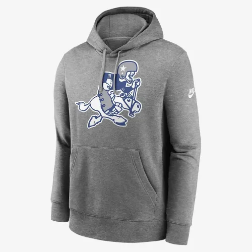 Dallas Cowboys Rewind Retro Joe Club Men’s Nike NFL Pullover Толстовка з капюшоном колір сірий