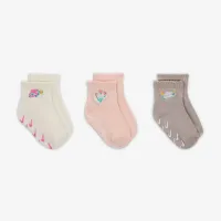 Nike Baby (12-24M) Flowral Gripper носки (3 пары) цвет белый