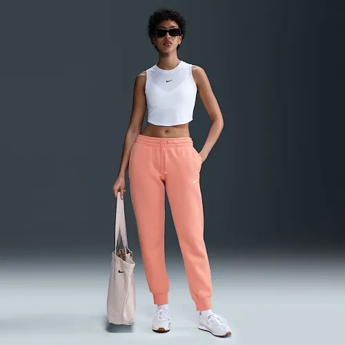 Nike Sportswear Phoenix Fleece женская Mid-Rise Sweatpants Orange