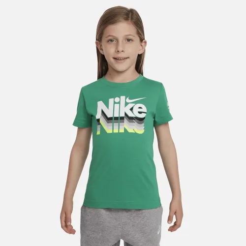 Nike Retro Fader Little дитячі Graphic футболка колір зелений
