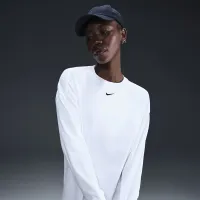 Nike Sportswear Essential женская оверсайз Long-Sleeve футболка цвет белый