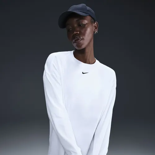Nike Sportswear Essential женская оверсайз Long-Sleeve футболка цвет белый