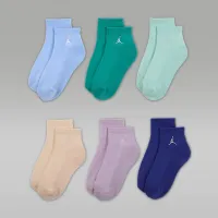 Nike Jordan Everyday Essentials Big детские Ankle носки (6 пары) цвет серый