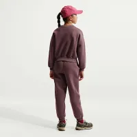 Nike Sportswear Club Fleece Girls' Boxy Crew-Neck свитшот цвет фиолетовый