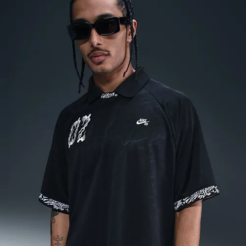 Nike SB Dri-FIT Jacquard Skate Jersey колір чорний