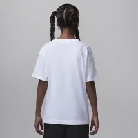 Nike Jordan Big детские Flight Time Warp футболка цвет белый