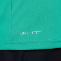 Nike Swim Hydroguard Big детские (для мальчиков) Dri-FIT Long-Sleeve Top цвет зеленый
