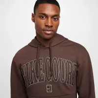 NikeCourt Heritage чоловічі Dri-FIT Fleece Tennis Толстовка з капюшоном колір коричневий