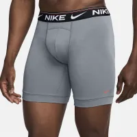 Nike Ultra Comfort мужские Dri-FIT Long Boxer Brief (3 пары) цвет серый