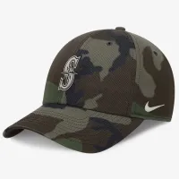 Seattle Mariners Camo Club чоловічі Nike MLB Adjustable Hat колір зелений
