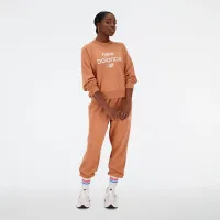 Кофта/футболка New Balance WT31508SEI - оранжевая