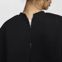 Nike Sportswear Tech Fleece женская оверсайз Short-Sleeve Cropped Top цвет черный
