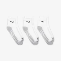 Nike Everyday Max Cushioned тренувальні Ankle шкарпетки (3 пар) колір білий