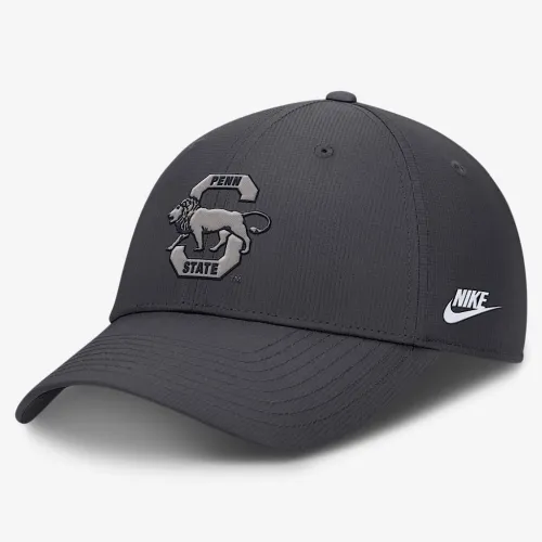Penn State Nittany Lions Core Rise Vault чоловічі Nike Dri-FIT College Adjustable Hat колір сірий