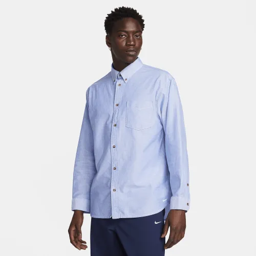 Nike Life мужские Long-Sleeve Oxford Button-Down Shirt цвет белый