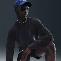 Nike Sportswear чоловічі French Terry Crew колір чорний