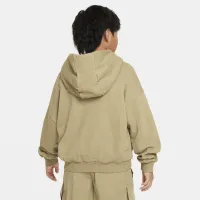 Nike Icon Fleece Big детские оверсайз Pullover Толстовка с капюшоном цвет коричневый