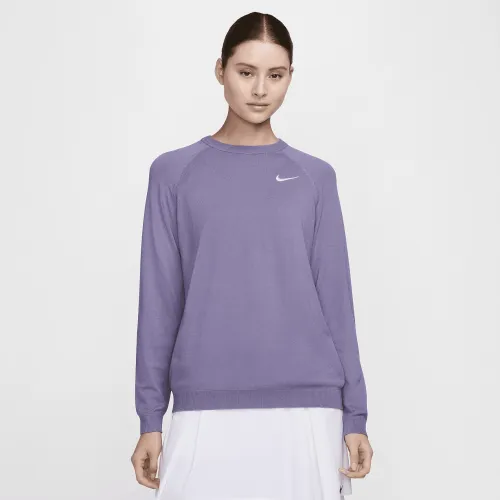 Nike Tour женская для гольфа Sweater цвет фиолетовый