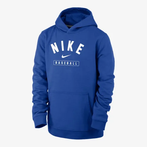 Nike Baseball Big дитячі (для хлопчиків) Pullover Толстовка з капюшоном блакитний
