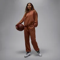 Nike Jordan Sport Crossover жіноча Dri-FIT Fleece Толстовка з капюшоном колір коричневий