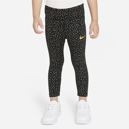 Nike Shine лосины Toddler лосины цвет черный
