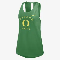 Oregon Ducks Primetime женская Nike College Tank Top цвет зеленый