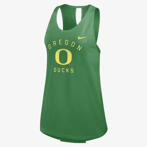 Oregon Ducks Primetime женская Nike College Tank Top цвет зеленый