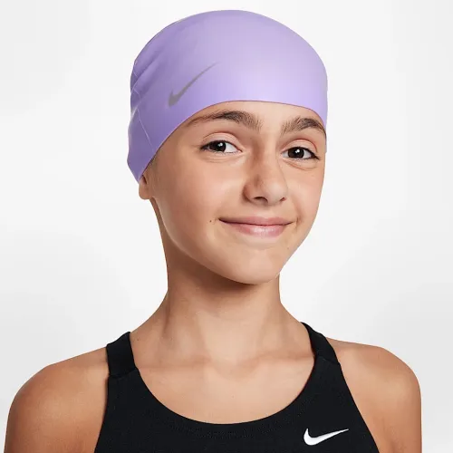 Nike Swim Solid Силиконовый Youth Cap цвет фиолетовый