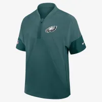 Philadelphia Eagles Sideline Coach чоловічі Nike NFL 1/2-Zip Short-Sleeve Куртка блакитний
