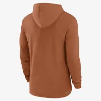 Texas Longhorns Sideline мужские Nike Dri-FIT College Long-Sleeve Hooded Top Orange