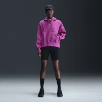 Nike Sportswear Phoenix Fleece женская Over-оверсайз Pullover Толстовка с капюшоном цвет фиолетовый