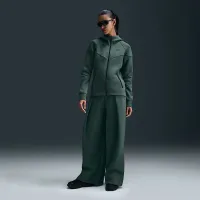 Nike Sportswear Tech Fleece Windrunner женская Full-Zip Толстовка с капюшоном цвет зеленый