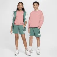 Nike Sportswear Club Fleece Big детские French Terry шорты цвет зеленый