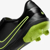 Nike Jr. Tiempo Legend 10 Club Little дитячі Multi-Ground Low Top футбольні бутси колір чорний