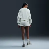 Nike Sportswear Phoenix Fleece женская С высокой Талией Loose шорты цвет белый