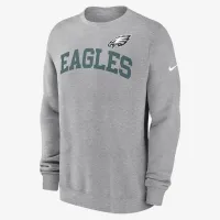 Philadelphia Eagles Club чоловічі Nike NFL Pullover Crew колір сірий