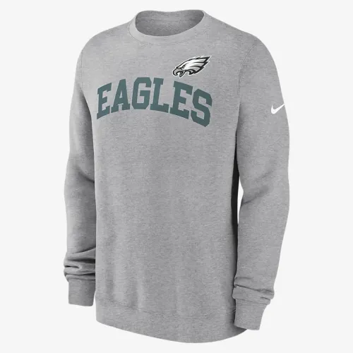 Philadelphia Eagles Club чоловічі Nike NFL Pullover Crew колір сірий