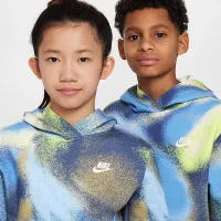 Nike Sportswear Club Fleece Big дитячі Толстовка з капюшоном блакитний