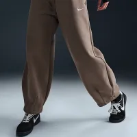 Nike Sportswear Phoenix Fleece женская Mid-Rise оверсайз Tapeцвет красный Pants цвет коричневый
