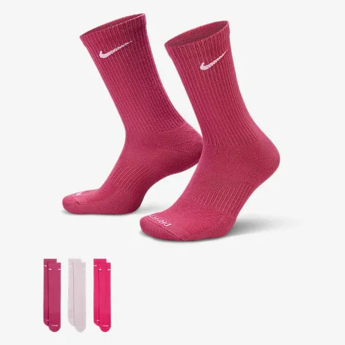 Nike Everyday Plus Cushioned тренувальні Crew шкарпетки (3 пар) різнокольорові
