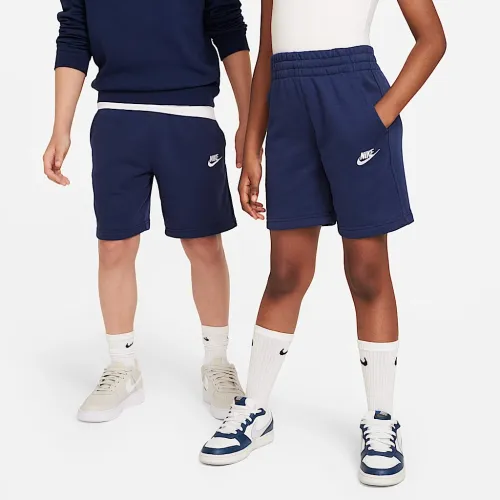 Nike Sportswear Club Fleece Big дитячі French Terry шорти блакитний