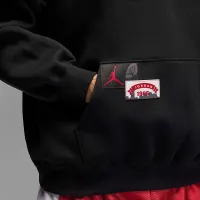 Nike Jordan Brooklyn мужские оверсайз Pullover Толстовка с капюшоном цвет черный